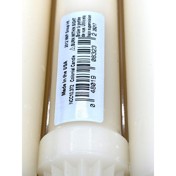 Colonial Candles Classic 10 inch Classic-Ivory Candle Stick Set of 12 #NCC10 New - Picture 3 of 10